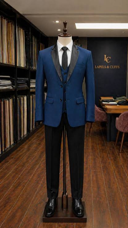 Hand-tailored midnight tuxedo